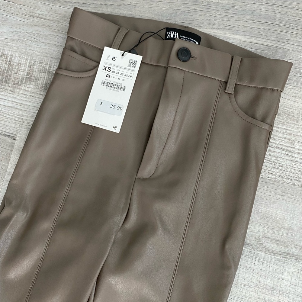 Zara faux leather leggings / pants